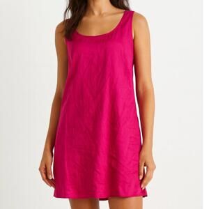 FOGAL Italy Silk Fuschia Mini Slipdress Size M